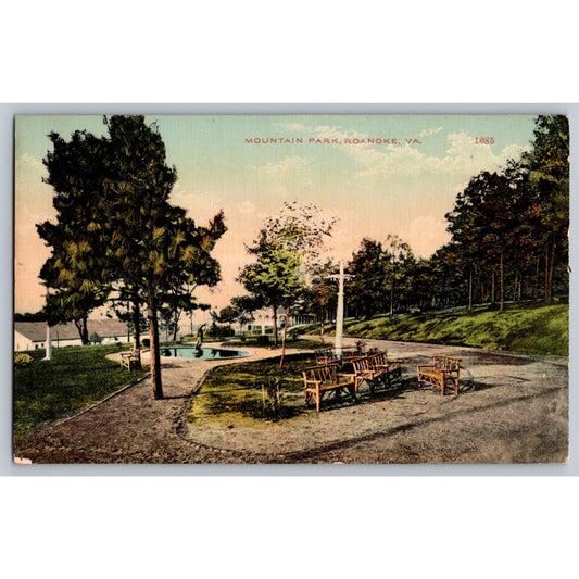 Roanoke VA Virginia Mountain Park Postcard S.H. Kress & Co