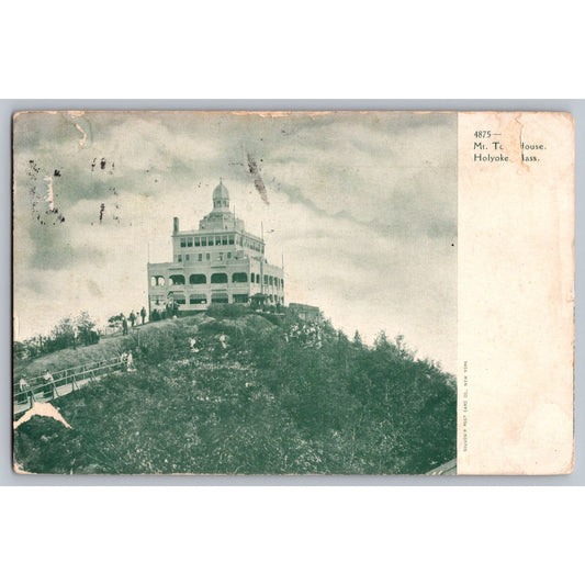 Holyoke MA Massachusetts Mt. Tom Summit House 1905 Undivided Postcard Used