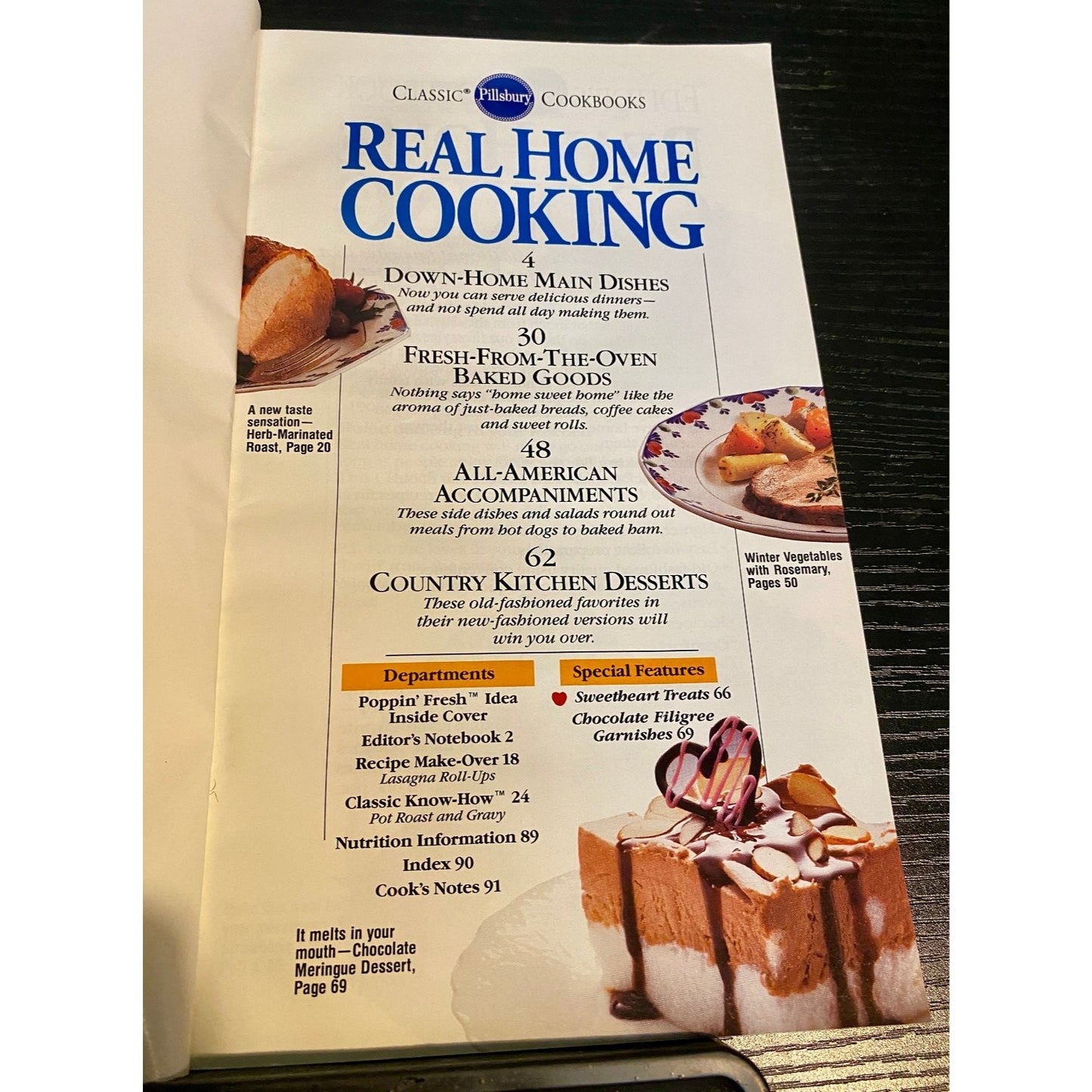 Pillsbury Classic Cookbook Booklet 1994 Real Home Cooking Recipes