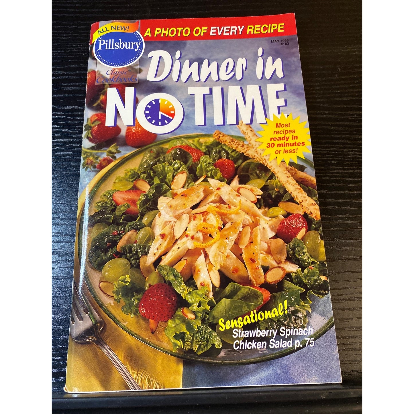 Pillsbury Classic Cookbook Booklet Dinner In No Time May 1996 Recipes Photos