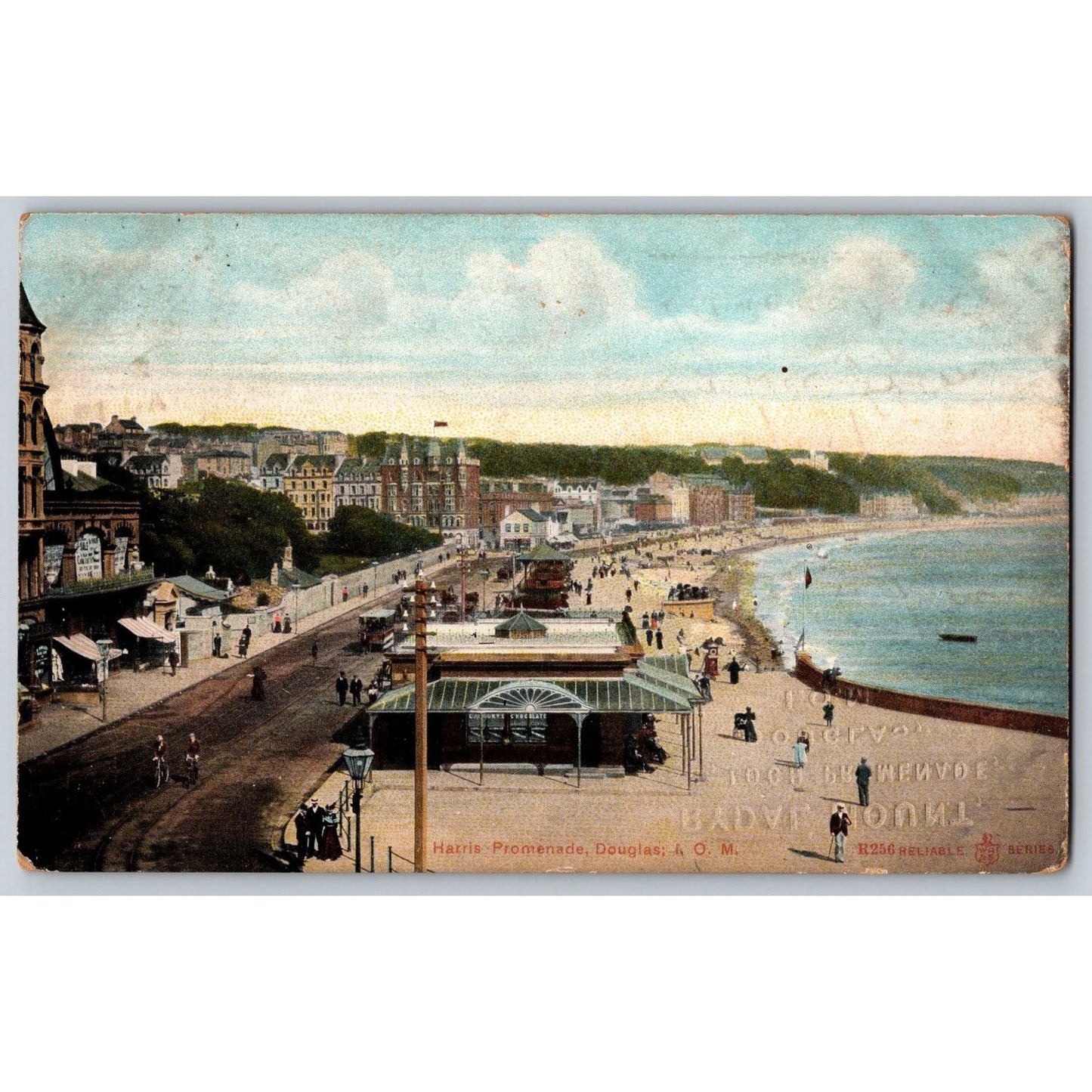 Douglas Isle of Man Harris Promenade 1908 Divided Back Postcard Used