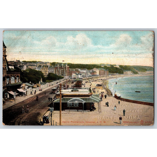 Douglas Isle of Man Harris Promenade 1908 Divided Back Postcard Used