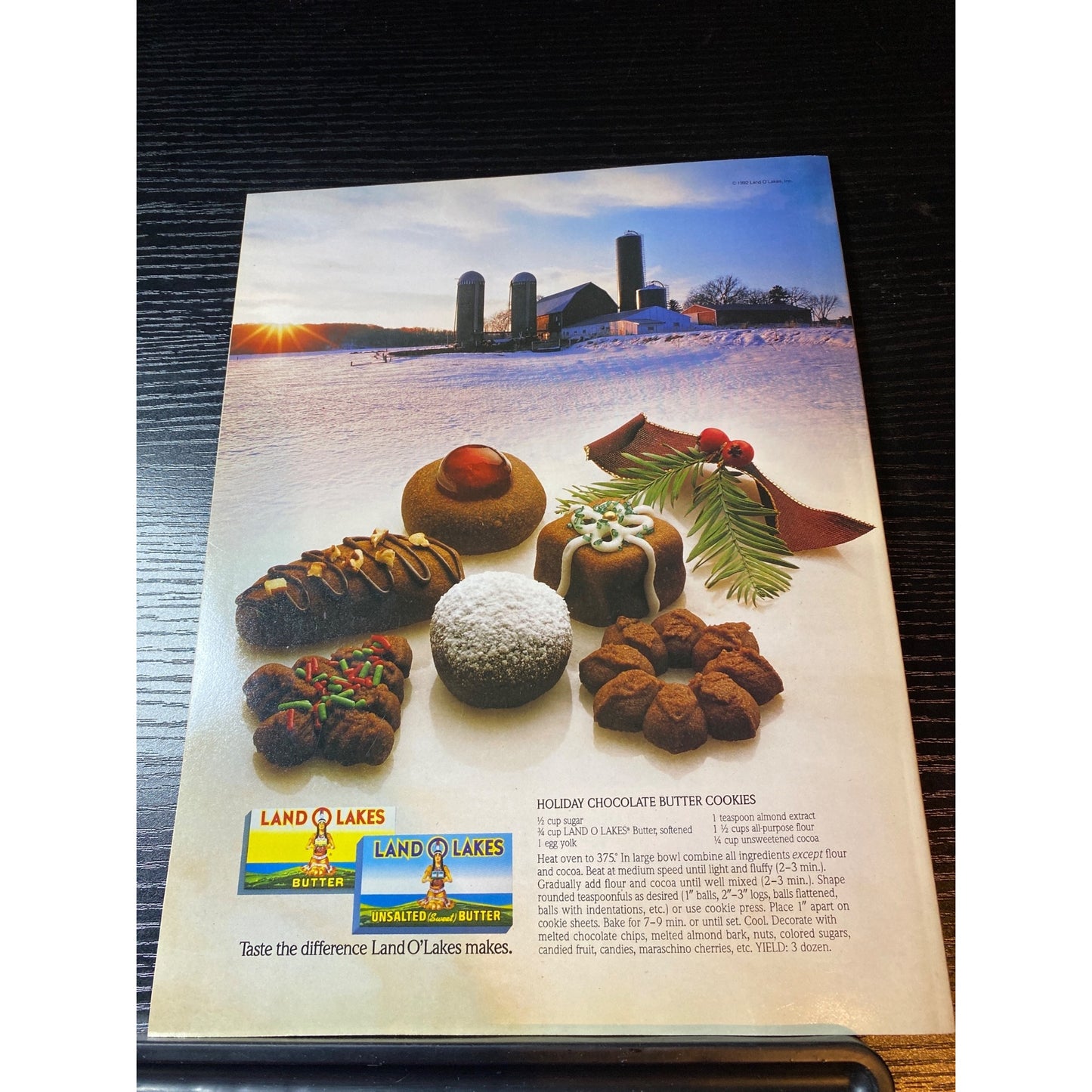 Better Homes & Gardens Holiday Cooking Magazine 1992 Holiday Recipes & Desserts