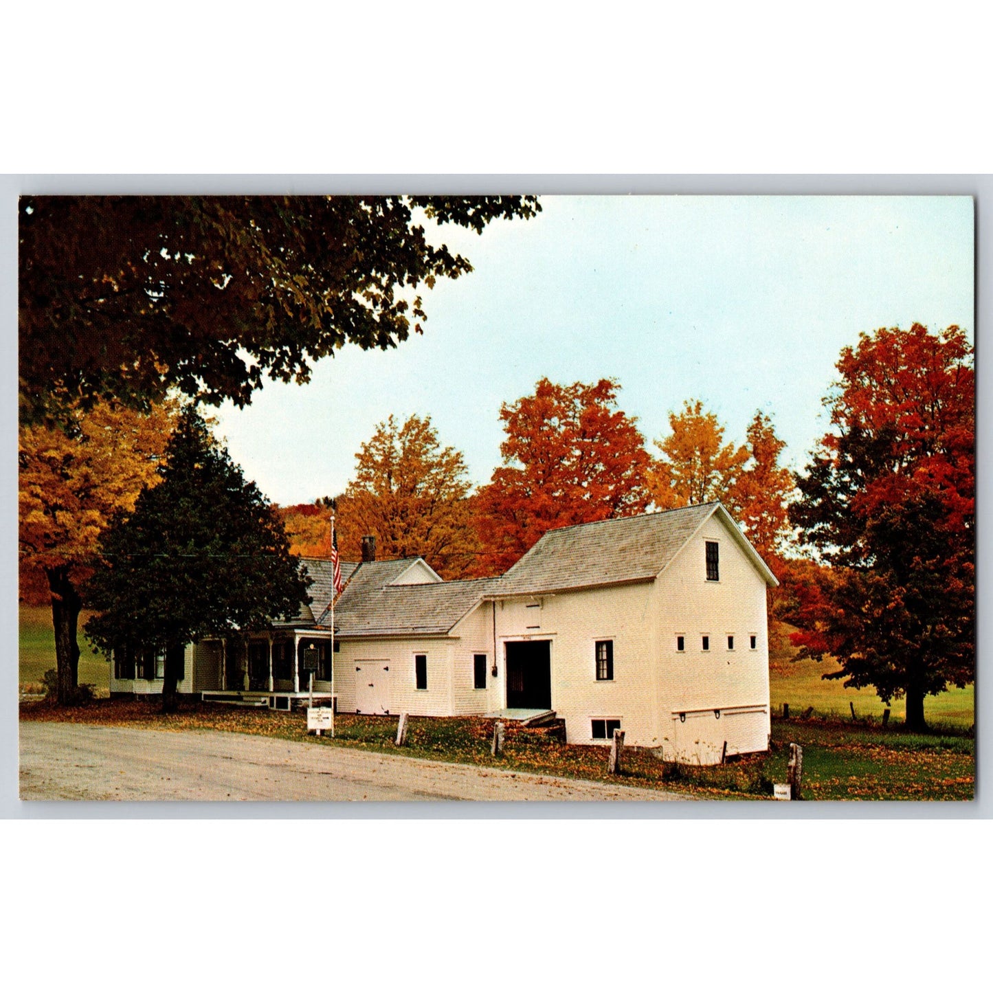 Plymouth Notch VT Vermont Calvin Coolidge Homestead Postcard Frank L Forward