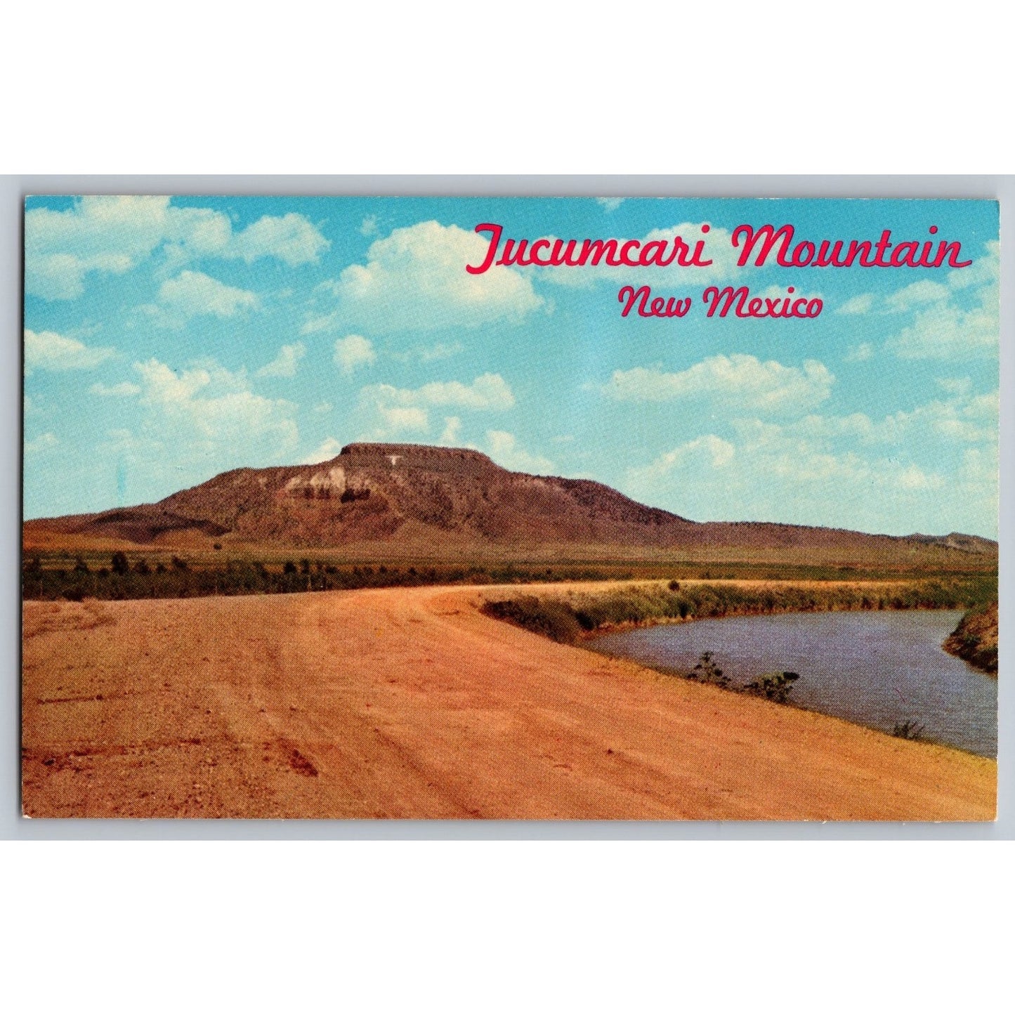 Tucumcari Mountain NM New Mexico Chrome Postcard Natural Color Cards