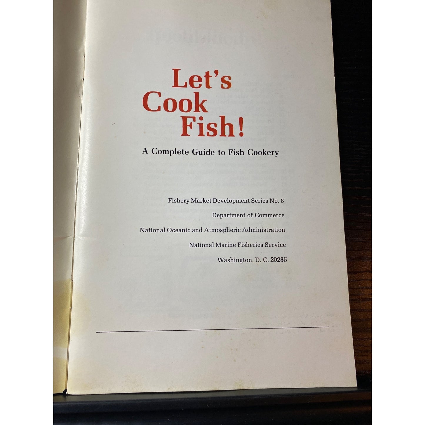 Lets Cook Fish! Vintage Fish Cookery Guide By U.S. Department Of Commerce 1970s