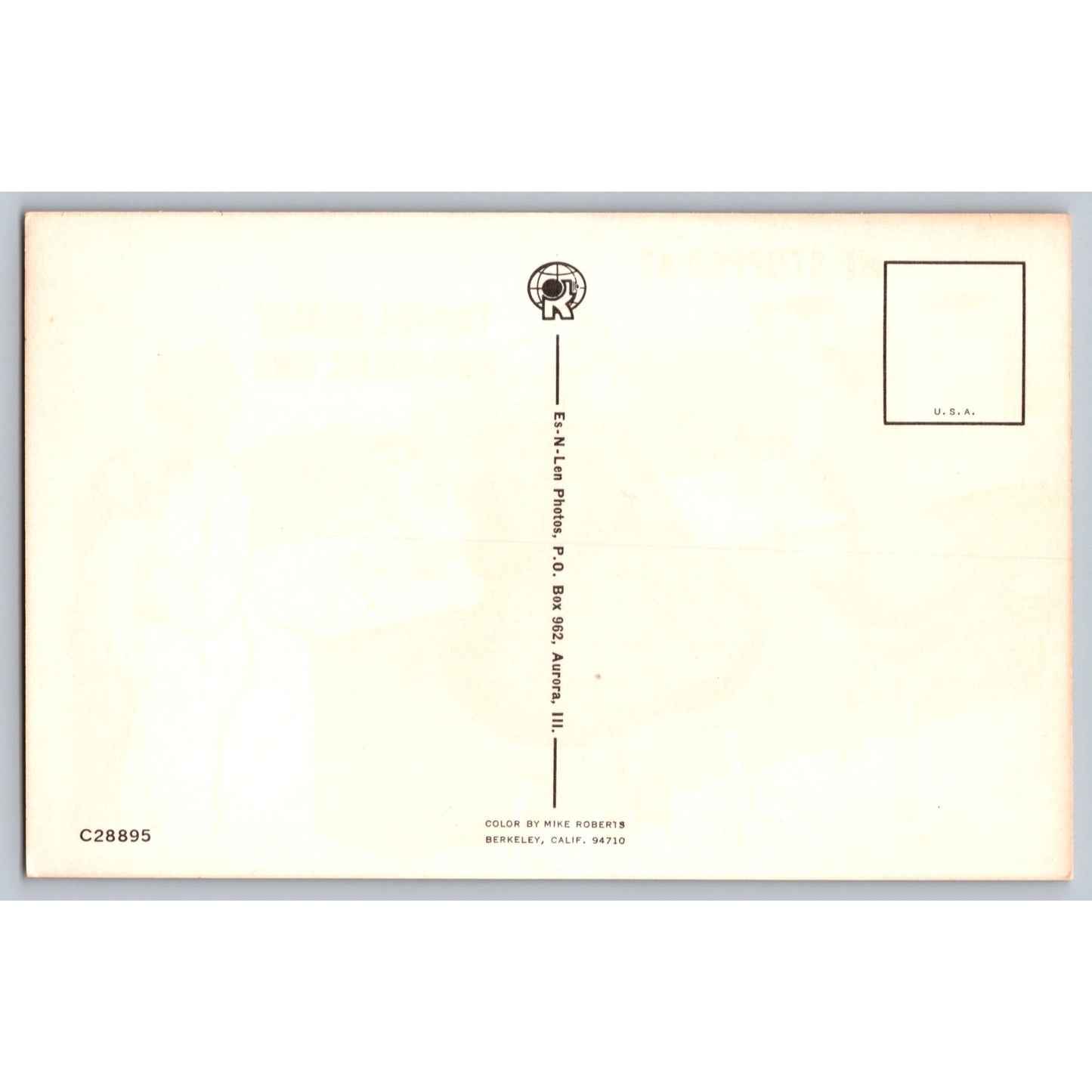 Postcard Comic Humor Travel Really Broadens One Mike Roberts Illustration