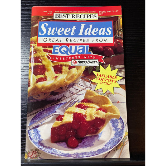 Best Recipe Sweet Ideas Recipes Equal Sweetener NutraSweet 1996 Cookbook Booklet