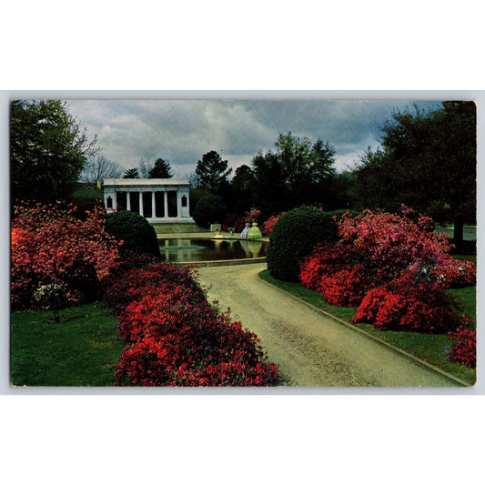 Mobile AL Alabama Soldiers And Sailors Monument Azaleas Postcard WWI Memorial