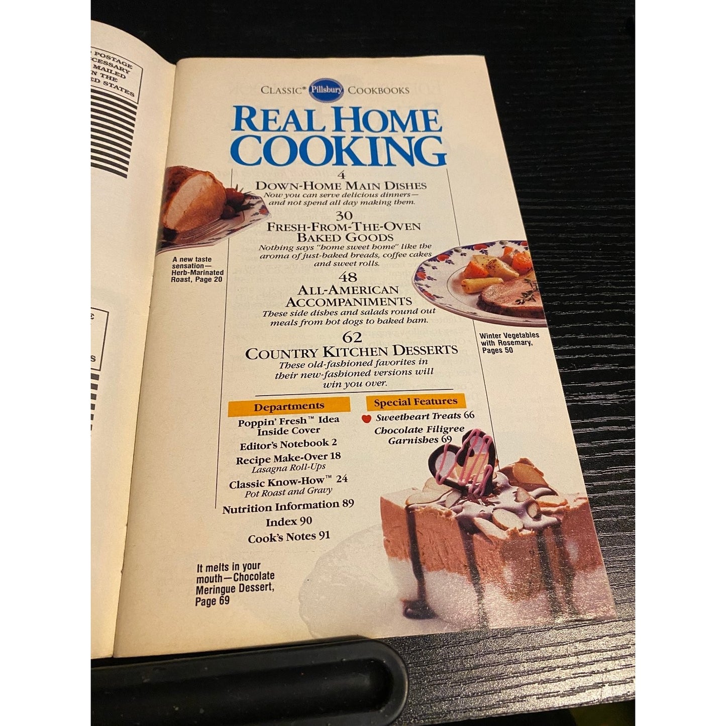 Pillsbury Classic Cookbook Booklet 1991 Real Home Cooking Recipes