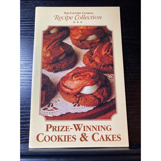 The Country Cooking Recipe 1990s Cookbook Booklet Prize-Winning Cookies & Cakes