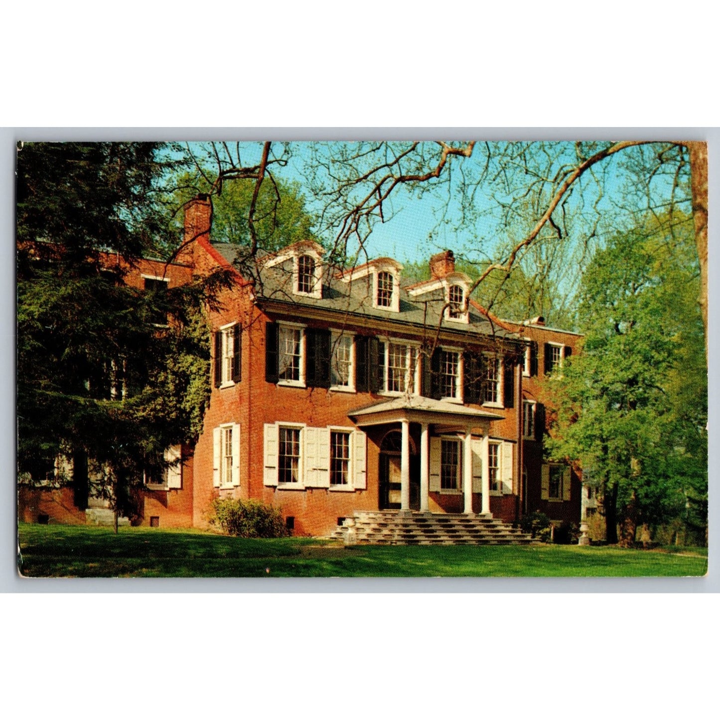 Lancaster PA Pennsylvania Wheatland Presidential Home Postcard