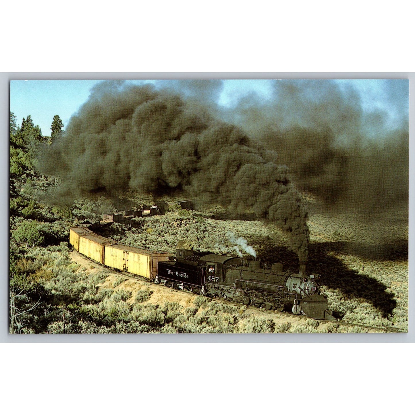 Cumbres & Toltec Scenic Railroad Denver & Rio Grande Western #487 Postcard