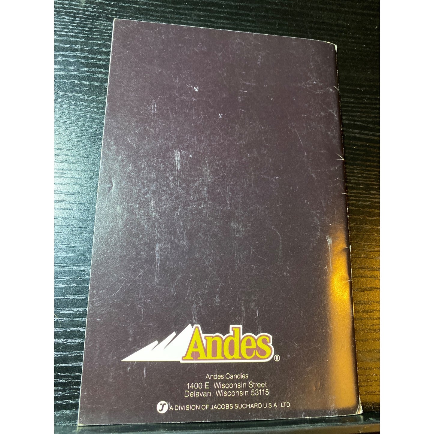 Andes Candies Sweet Elegance Recipe Cookbook Booklet Desserts Cakes & More 1985