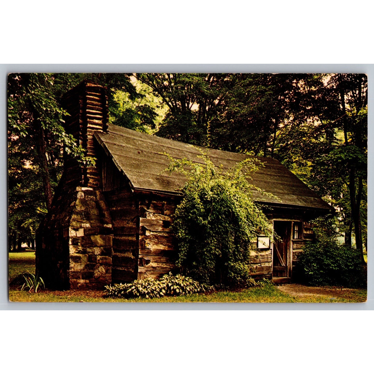 Mentor OH Ohio Lawnfield Cabin President Garfields Birthplace Museum Postcard