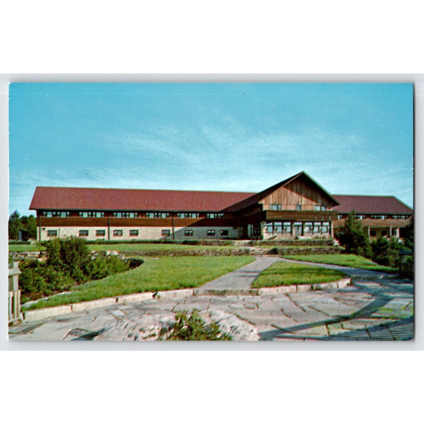 Davis WV West Virginia Blackwater Falls State Park Lodge Chrome Postcard Unused
