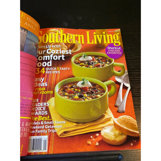 Southern Living Magazine Jan 2009 Issue Comfort Food Recipes Tips And Travel