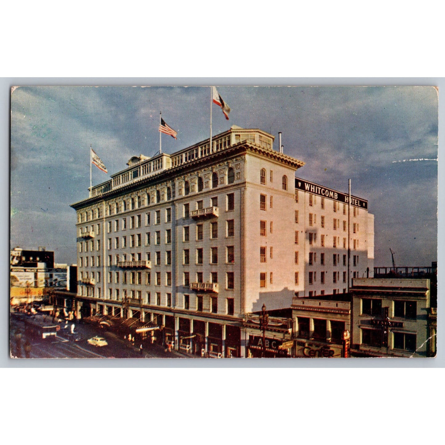 San Francisco CA California Hotel Whitcomb Postcard Mike Roberts Kodachrome