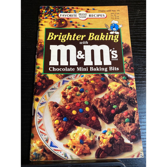 Brighter Baking With M&Ms Chocolate Mini Baking Bits Recipe Booklet Cookbook
