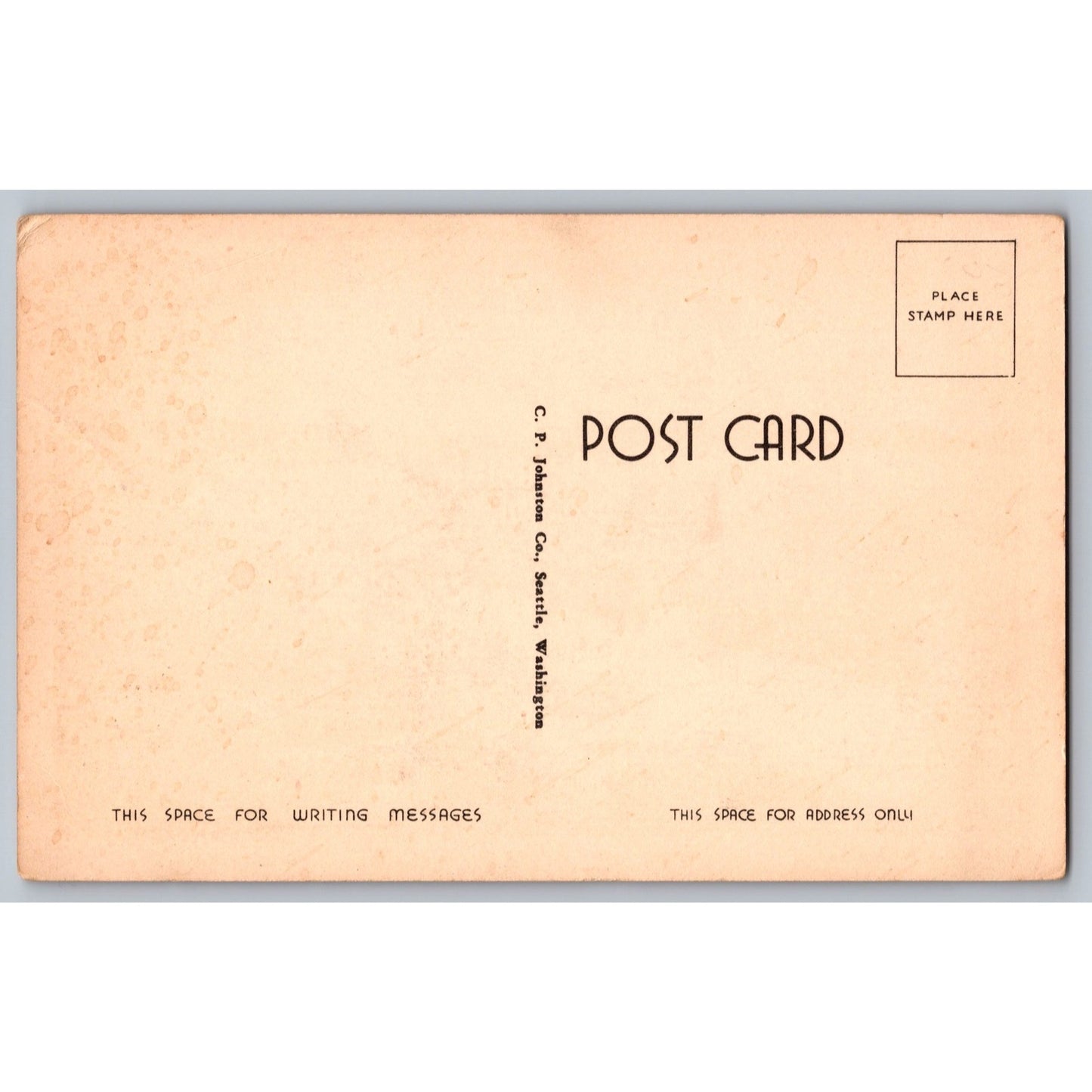 Seattle WA Lake Washington Floating Bridge White Border Postcard C P Johnston