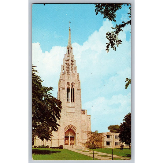 Rochester NY New York Asbury First Methodist Church Chrome Postcard