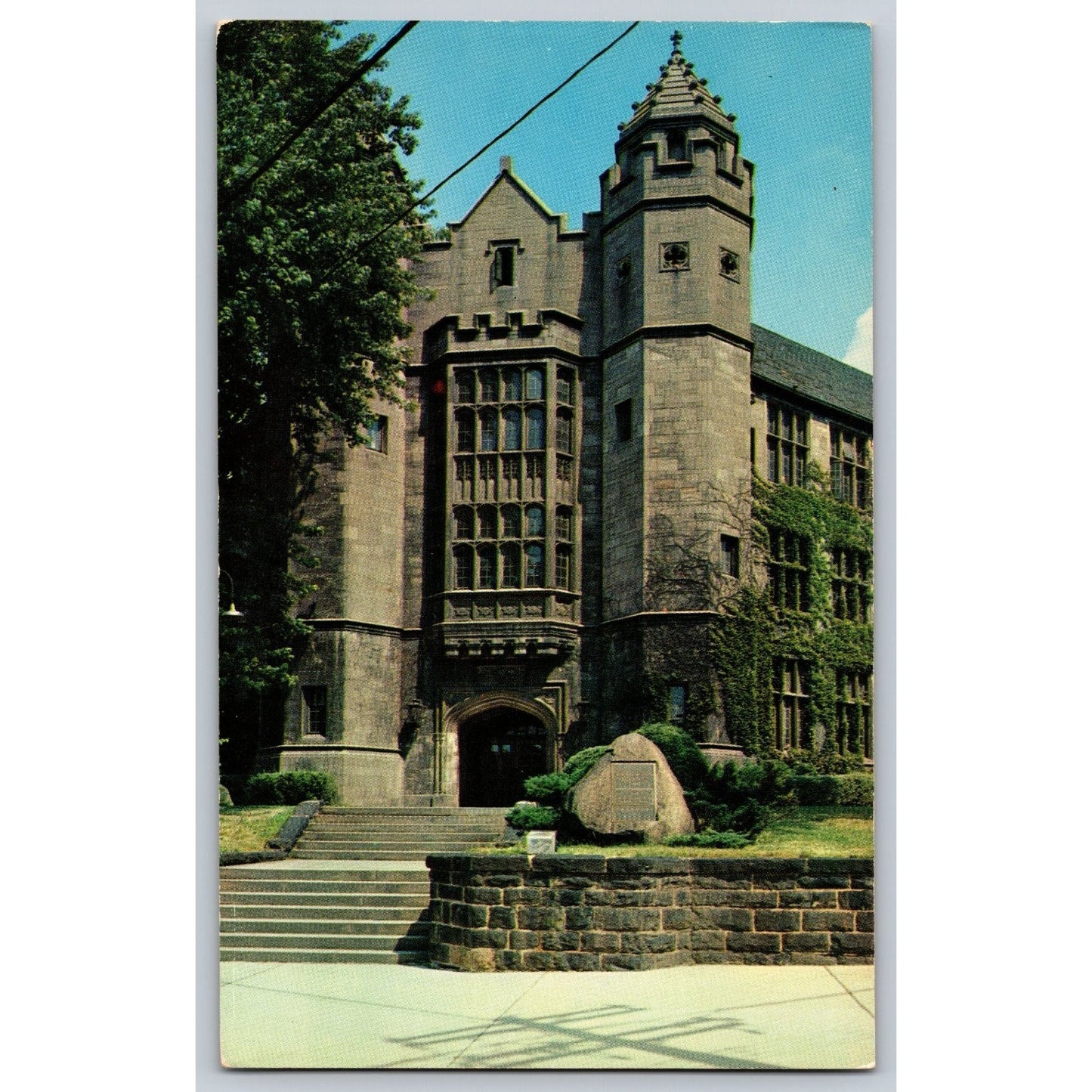 Youngstown OH Ohio University Admin Building Chrome Postcard Unused