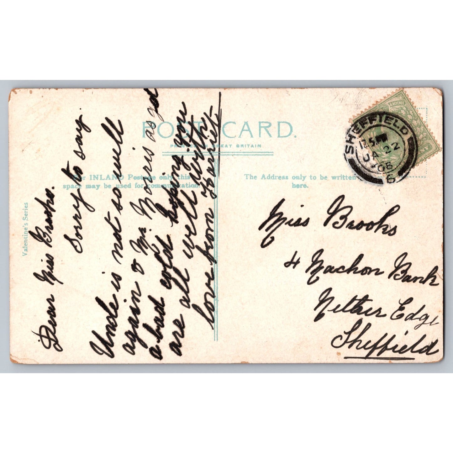 Buxton England Park Feeding Birds Divided Back 1906 Postcard Valentines Series
