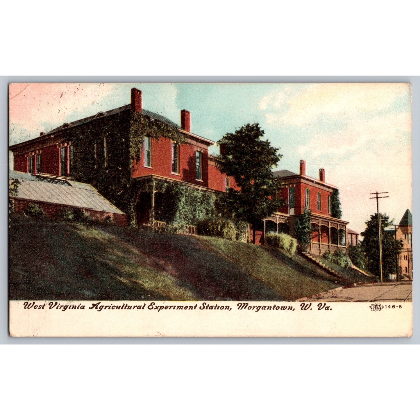 Morgantown WV West Virginia Agricultural Experiment Station 1908 Postcard Used