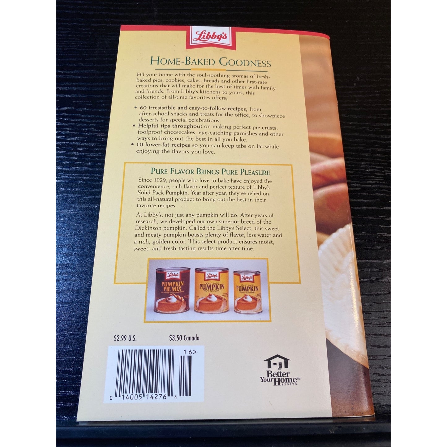 Libbys Home-Baked Goodness 1995 Cookbook Booklet Desserts Breads Cookies Pies