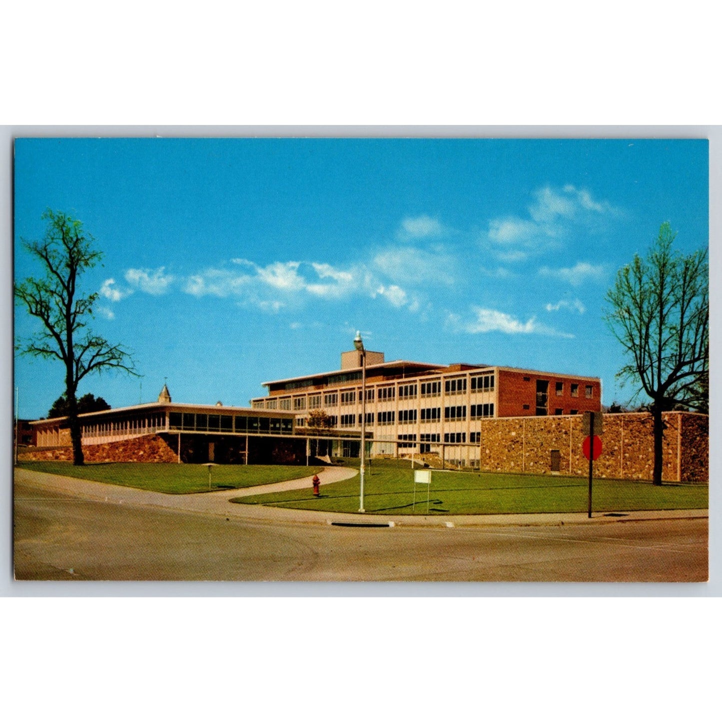 Carbondale IL Southern Illinois University Home Economics Building Postcard