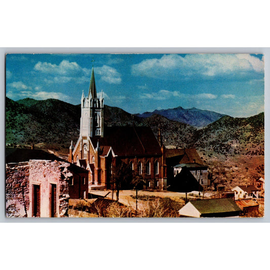 Virginia City NV Nevada St. Marys In The Mountains Chrome Postcard Used