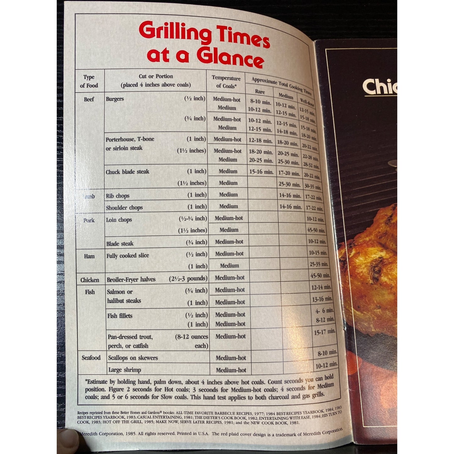Better Homes & Gardens BBQ Favorites Cookbook Booklet 1985
