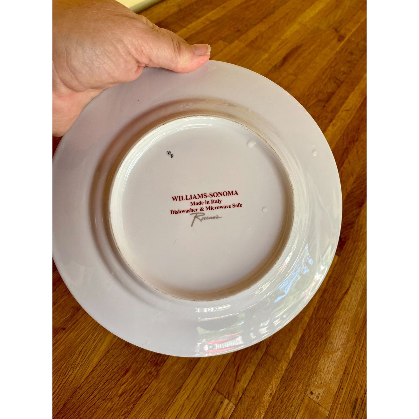 Williams-Sonoma Apricots Recipe Plate Made In Italy Dishwasher & Microwave Safe