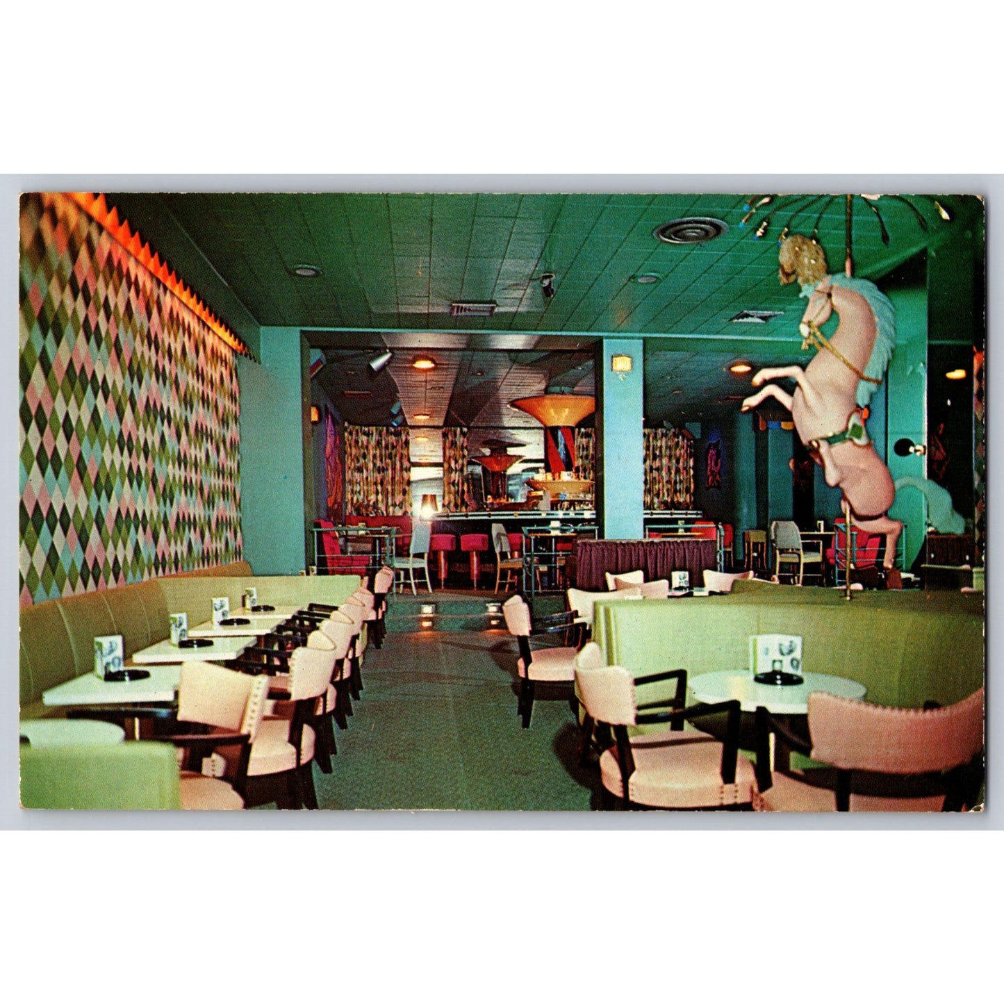 New Orleans LA Louisiana New Monteleone Hotel The Carousel Bar Chrome Postcard