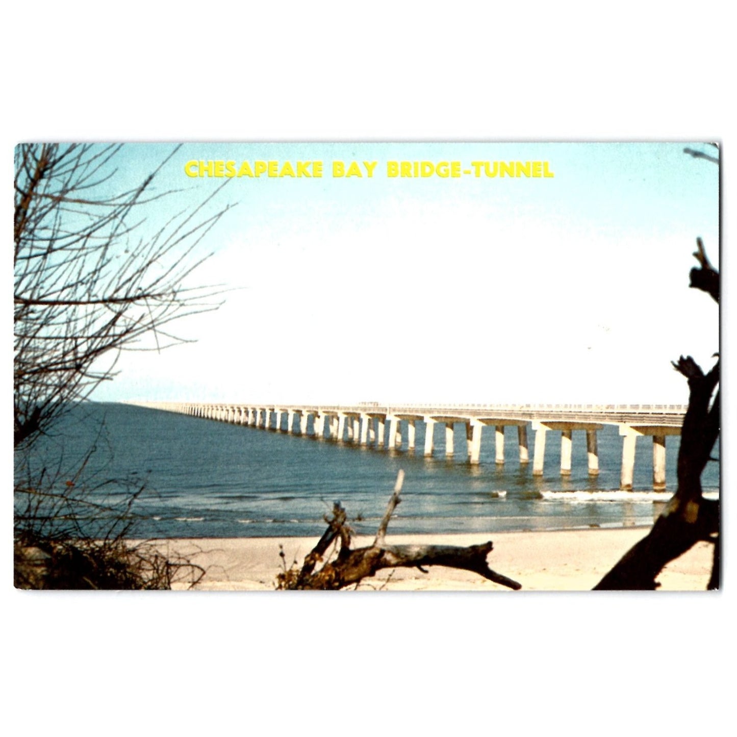 Virginia Beach VA Virginia Chesapeake Bay Bridge-Tunnel Scenic Postcard