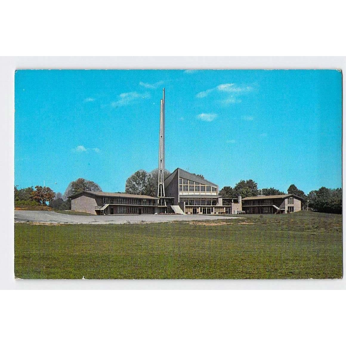 Harrodsburg KY Kentucky Lincoln Marriage Temple Chrome Postcard Unused