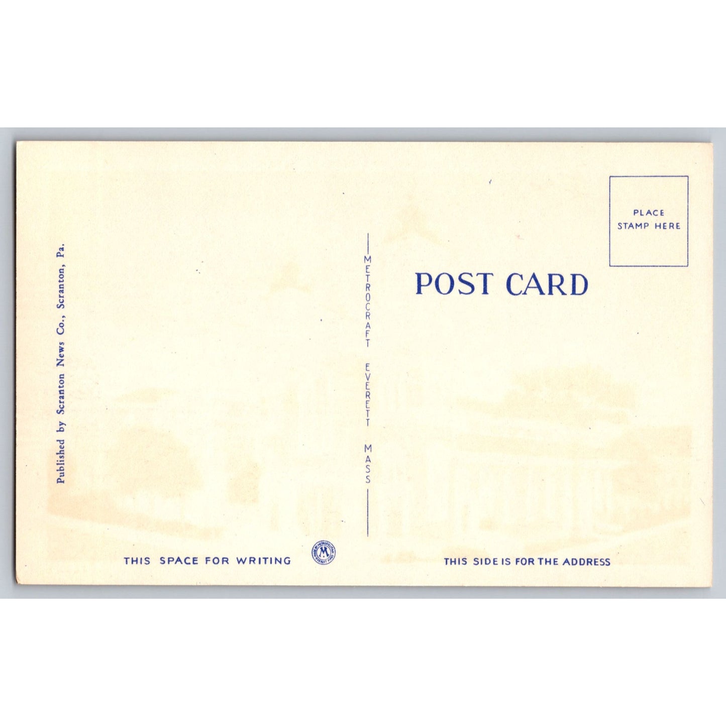 Scranton PA Pennsylvania St Peters Cathedral & Rectory White Border Postcard