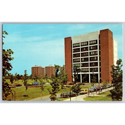Brockport NY New York State University College Admin 1978 Chrome Postcard
