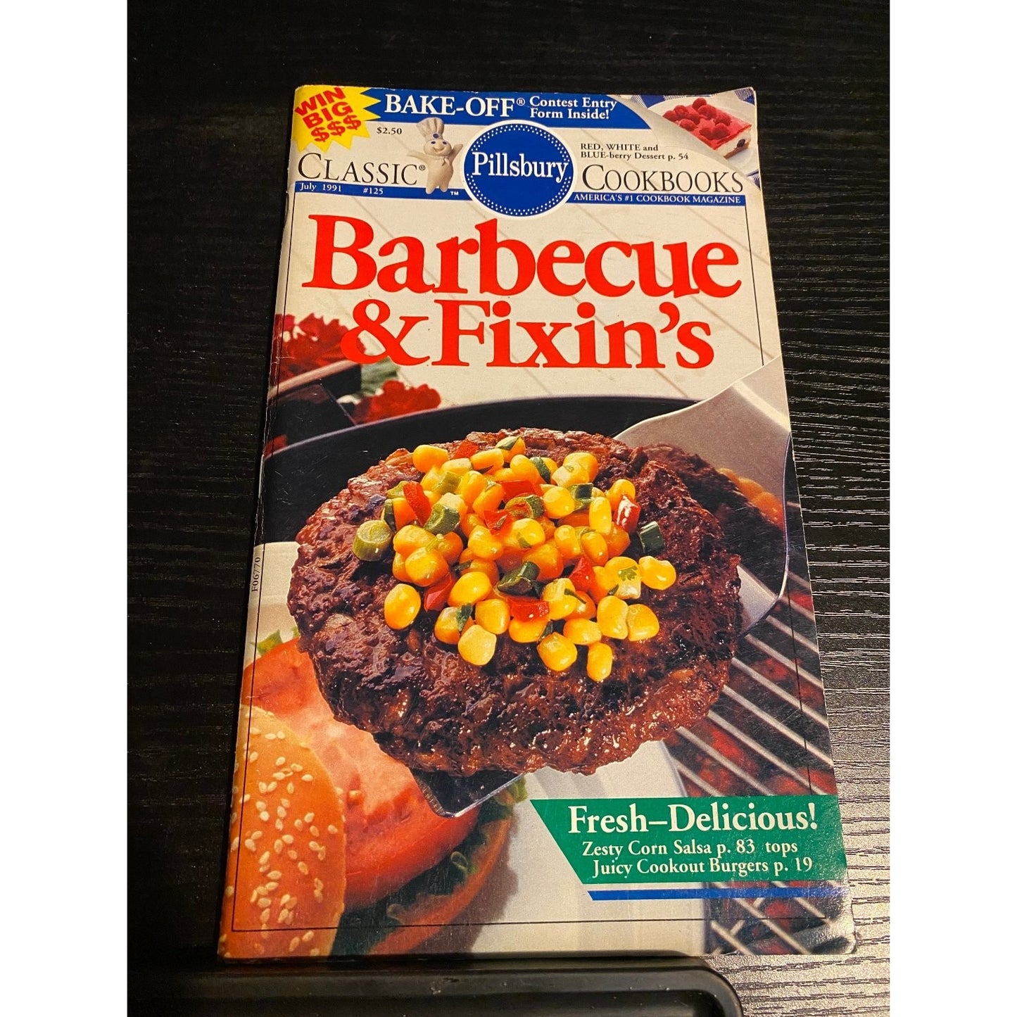 Pillsbury Classic Cookbook Booklet Jul 1991 Barbecue & Fixin's Recipes