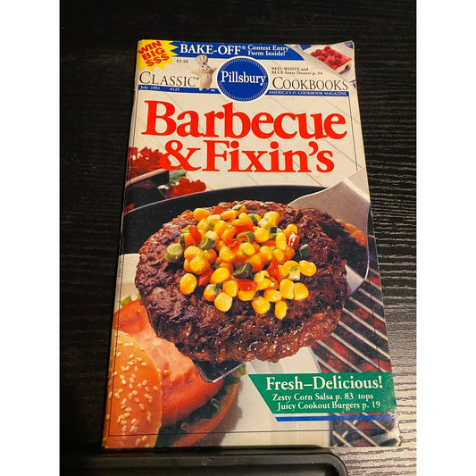Pillsbury Classic Cookbook Booklet Jul 1991 Barbecue & Fixin's Recipes