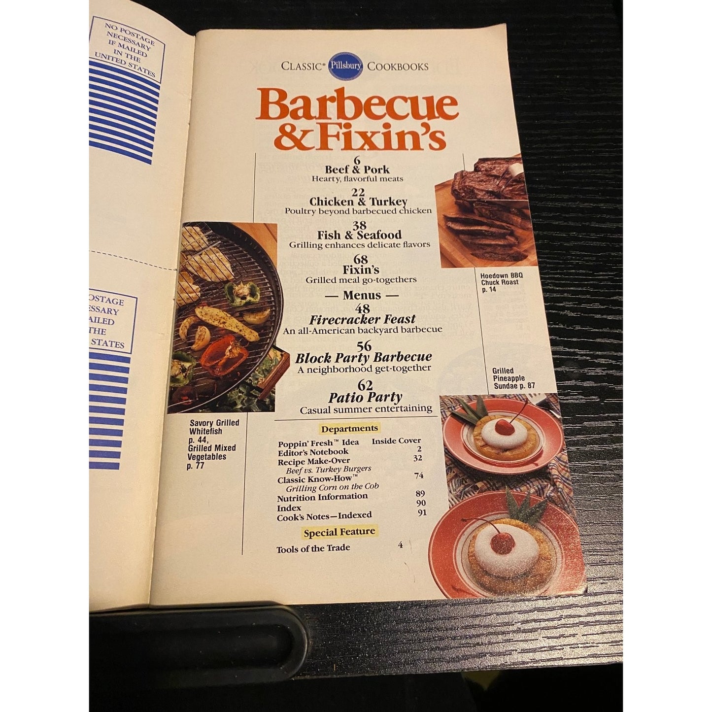 Pillsbury Classic Cookbook Booklet Jul 1991 Barbecue & Fixin's Recipes