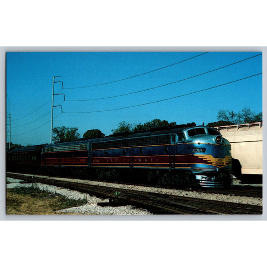 Atlanta GA New Georgia Railroad E-8 Units 6901 6902 Excursion Train Postcard