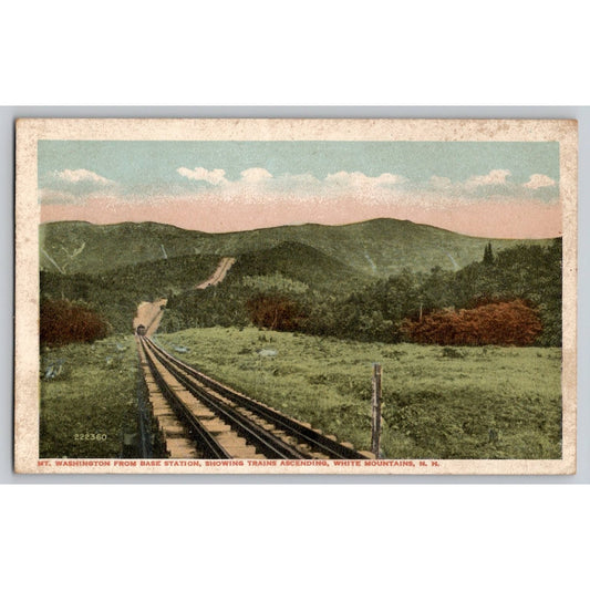 Bretton Woods NH New Hampshire Mt Washington Cog Railway White Mountain Postcard