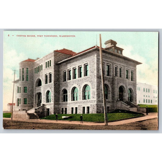 Port Townsend WA Washington Custom House Divided Back Postcard Edward H Mitchell