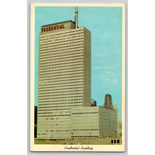 Chicago IL Illinois Prudential Building Skyscraper Chrome Postcard Unposted