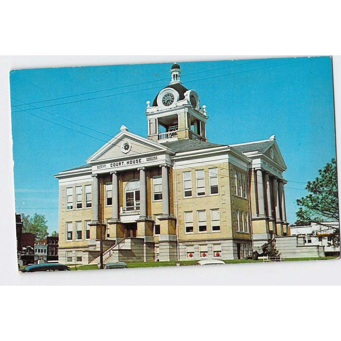 Boonville IN Indiana Warrick County Courthouse Chrome Postcard Unused