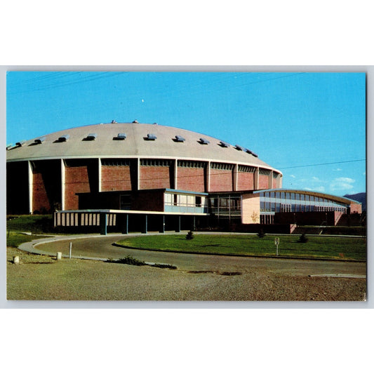 Bozeman MT Montana State College Fieldhouse Chrome Postcard Unposted