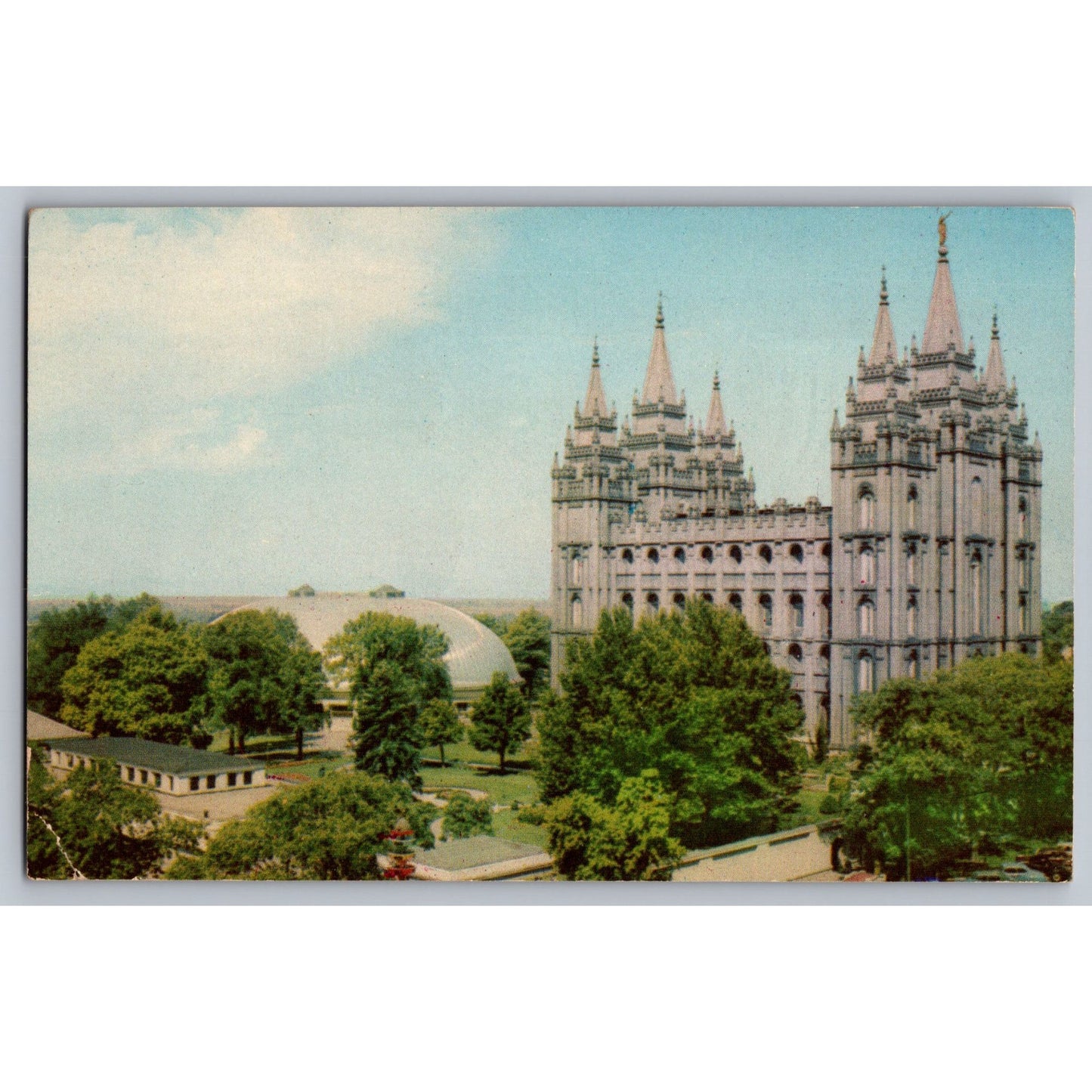 Salt Lake City UT Utah Temple Square Chrome Postcard Unused