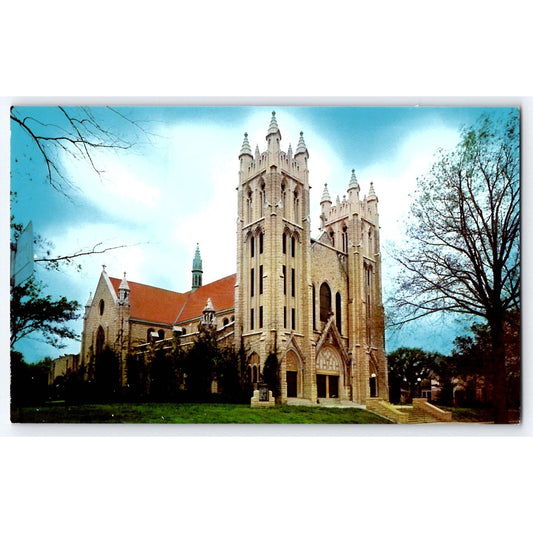 Topeka KS Kansas Grace Cathedral Episcopal Church Chrome Postcard Dexter Press