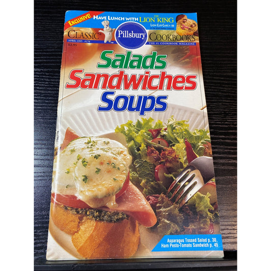 Pillsbury Classic Cookbooks Booklet April 1995 Salads Sandwiches Soups Recipes